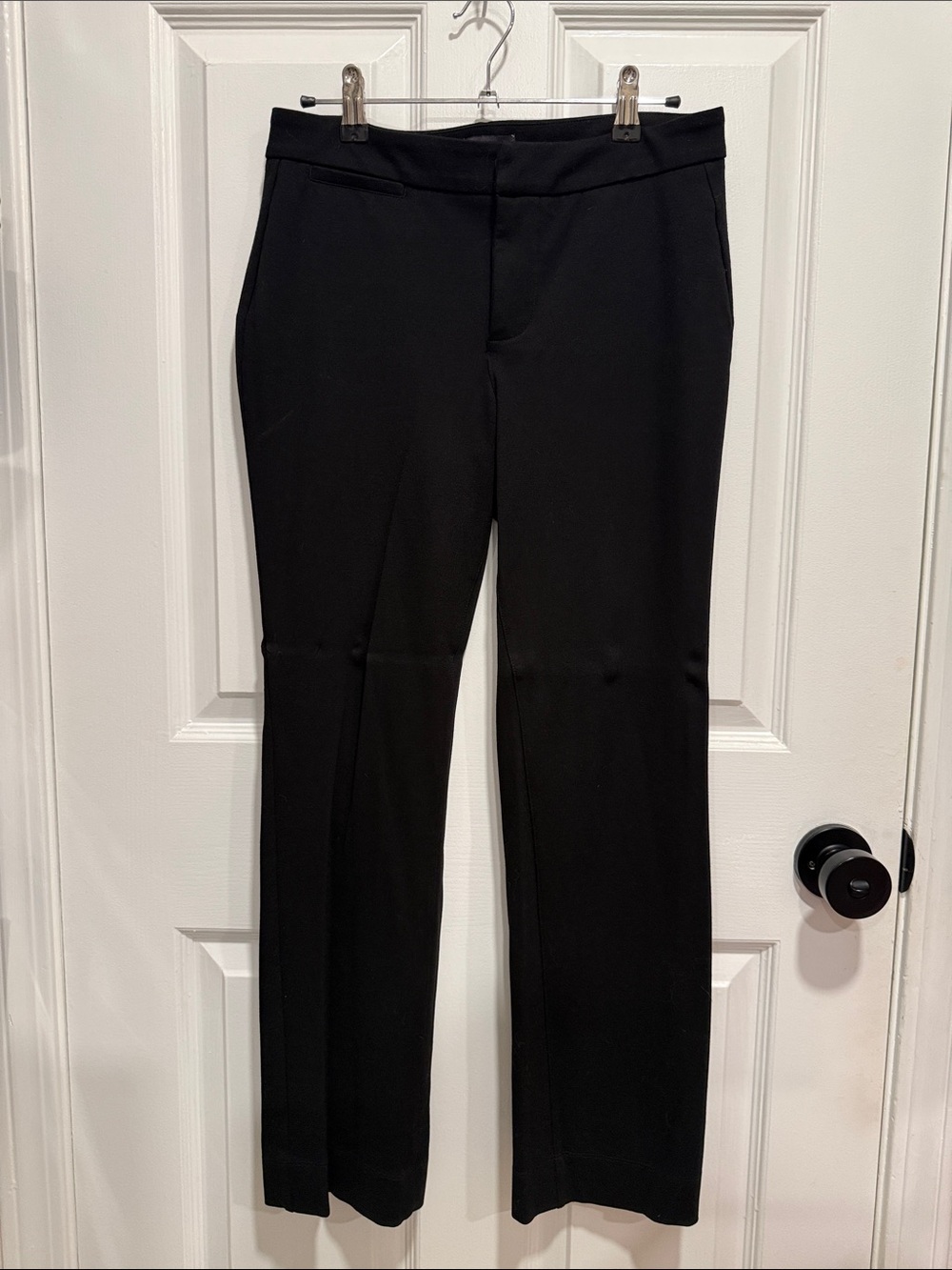 NYDJ Black Straight-Leg Pull-On Dress Pants